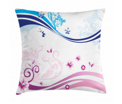 Ivy Flower Leaves Nature Pillow Cover