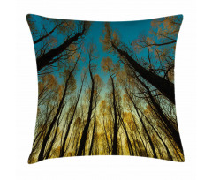 Trees Sunrise Pastoral Pillow Cover