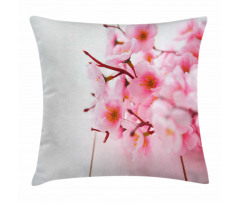 Cherry Blossom Petals Pillow Cover