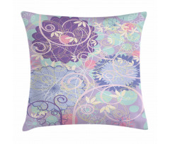 Dandelions Leaves Swirls Pillow Cover