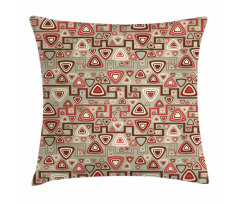 Rounded Triangles Art Pillow Cover