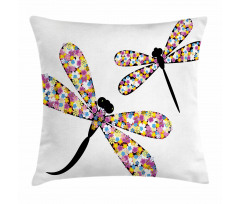 Dragonflies Black Body Pillow Cover