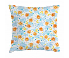 Celestial Elements Tile Pillow Cover