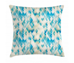 Hexagonal Abstract Grunge Pillow Cover