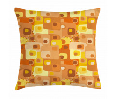 Rounded Funky Squares Pillow Cover