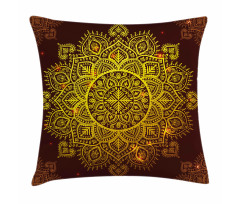 Oriental Snowflake Art Pillow Cover