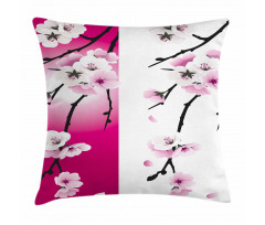 Apricot Flowers Blooms Pillow Cover