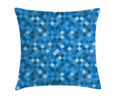 Diagonal Checked Pattern Pillow Cover
