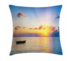 Rising Sun Sea Maldives Pillow Cover