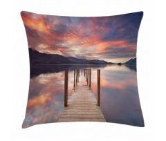 Flooded Jetty England Pillow Cover