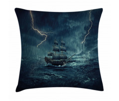 Pirate Vintage Ship Pillow Cover