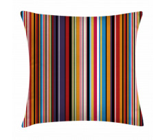 Vibrant Colors Striped Pillow Cover