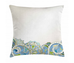 Abstract Flowers Curvy Pillow Cover