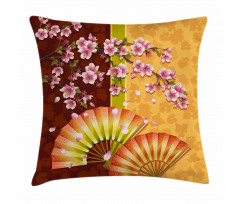 Sakura Blossoms Asian Pillow Cover