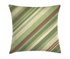 Diagonal Stripes Grungy Pillow Cover