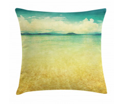 Vintage Grunge Sea View Pillow Cover