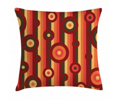 Circles Dots Stripes Art Pillow Cover