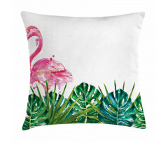 Exotic Nature Flamingo Pillow Cover