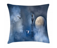 Castle on Clouds Gothic Pillow Cover