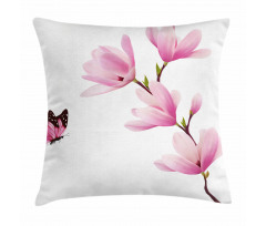 Blossom Branch Flowers Pillow Cover