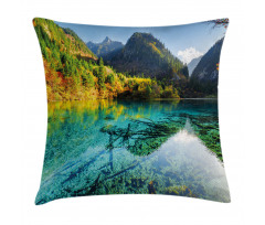 Idyllic Mountain Creek Pillow Cover