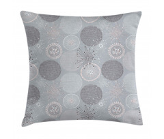 Circular Pastel Shapes Pillow Cover