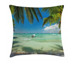 Surreal Sea Palm Tree Pillow Cover