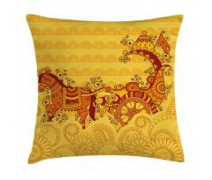 Folk Design Pillow Cover