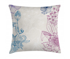 Flower Field Spring Art Pillow Cover