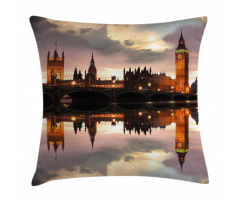 Surreal Evening Big Ben Pillow Cover