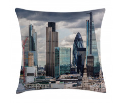 London Modern Cityscape Pillow Cover