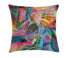 Retro Graphic Pillow Cover