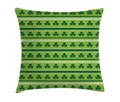 Traditional Irish Clovers Pillow Cover