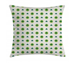 Clovers Green Dots Irish Pillow Cover