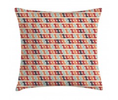 Retro Geometric Zigzag Pillow Cover