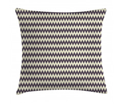 Narrow Sharp Zigzags Pillow Cover