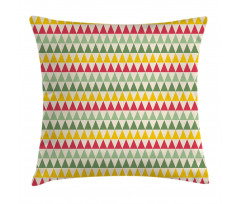 Triangles Colorful Pillow Cover