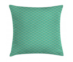 Wavy Horizontal Lines Pillow Cover