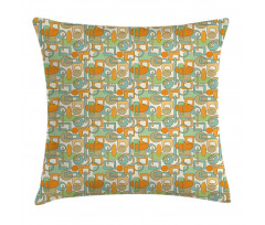 Abstract Shapes Mix Pillow Cover