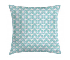 Detailed Circular Flowers Pillow Cover