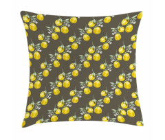 Lemon Branches Growth Pillow Cover