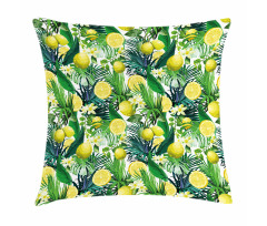 Exotic Plants Green Leaf Pillow Cover