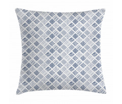 Square Shaped Lines Dots Pillow Cover