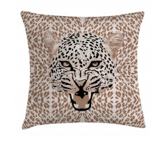 Roaring Wild Leopard Pillow Cover