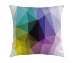 Triangles Color Shades Pillow Cover