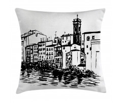 Venice City Historical Pillow Cover