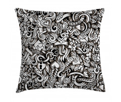 Winged Hearts Pillow Cover