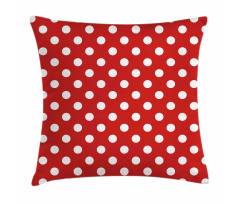 Polka Dots Circular Forms Pillow Cover