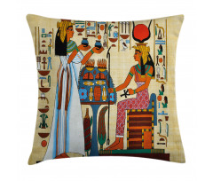 Egyptian History Pillow Cover