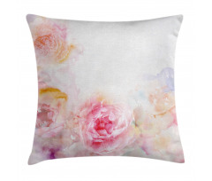 Pale Pink Roses Pillow Cover